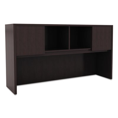 Valencia Series Hutch with Doors, 58 7/8w x 15d x 35 1/2h, Espresso ALEVA286015ES