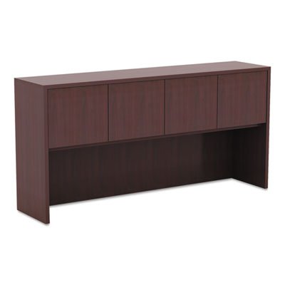 Valencia Series Hutch with Doors, 64 3/4w x 15d x 35 1/2h, Mahogany ALEVA286615MY