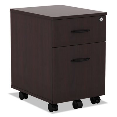 Valencia Series Mobile Box/File Pedestal, 14 3/4w x 19 1/8d x 22 7/8h, Mahogany ALEVABFMY