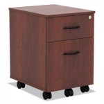 Valencia Series Mobile Box/File Pedestal, 14 3/4 x 19 1/8 x 22 7/8, Med. Cherry ALEVABFMC