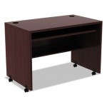 Valencia Series Mobile Workstation Desk, 42w x 24d x 29 1/2h, Mahogany ALEVA204224MY