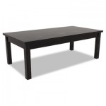 TB166BK Valencia Series Occasional Table, Rectangle, 47-1/4 x 20 x 16-3/8, Black ALEVA7548BK