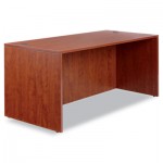 ALEVA216630MC Valencia Series Straight Front Desk Shell, 65w x 29 1/2d x 29 1/2h, Med Cherry ALEVA216630MC