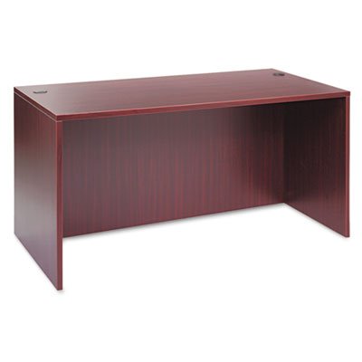 ALEVA216030MY Valencia Series Straight Front Desk Shell, 59 1/8w x 29 1/2d x 29 1/2h, Mahogany ALEVA216030MY