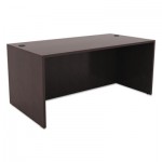 Valencia Series Straight Front Desk Shell, 59 1/8w x 29 1/2d x 29 1/2h, Espresso ALEVA216030ES