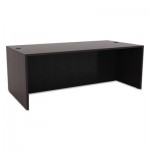 Valencia Series Straight Front Desk Shell, 71w x 35 1/2d x 29 1/2h, Espresso ALEVA217236ES