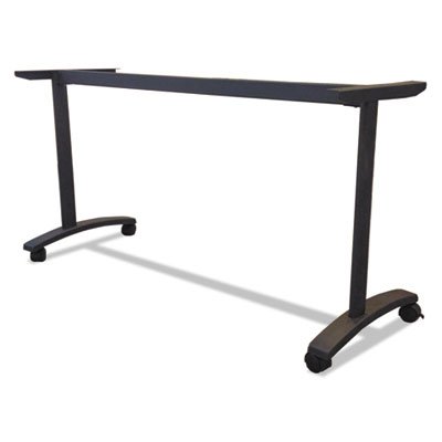 T1400 Valencia Series Training Table T-Leg Base, 58w x 19-3/4d, Black ALEVA7476BK