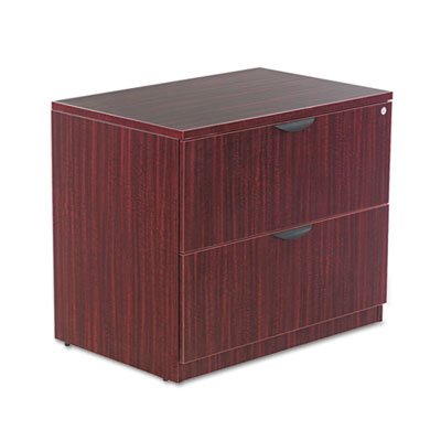 ALEVA513622MY Valencia Series Two Drawer Lateral File, 34w x 22 3/4d x 29 1/2h, Mahogany ALEVA513622MY