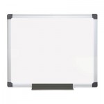 Value Lacquered Steel Magnetic Dry Erase Board, 24 x 36, White, Aluminum Frame BVCMA0307170