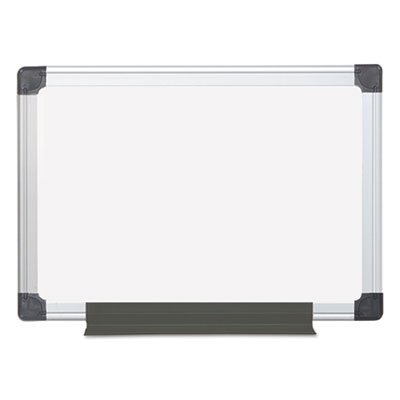 Value Lacquered Steel Magnetic Dry Erase Board, 17 3/4 x 23 5/8, White, Aluminum BVCMA0207170