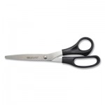 Westcott Value Line Stainless Steel Shears, 8" Long, 3.5" Cut Length, Black Straight Handle ACM13135