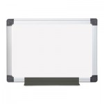 Value Melamine Dry Erase Board, 18 x 24, White, Aluminum Frame BVCMA0212170MV
