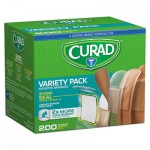 Curad Variety Pack Assorted Bandages, 200/Box MIICUR0800RB