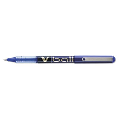 Pilot VBall Liquid Ink Roller Ball Stick Pen, Blue Ink, .7mm, Dozen PIL35113