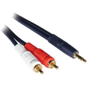 C2G Velocity 3.5mm Stereo to RCA Stereo Audio Y-cable 40614