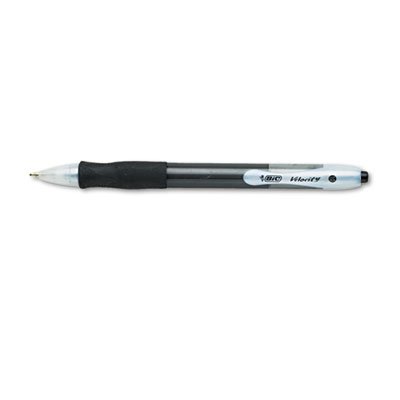 BIC Velocity Ballpoint Retractable Pen, Black Ink, 1mm, Medium, Dozen BICVLG11BK