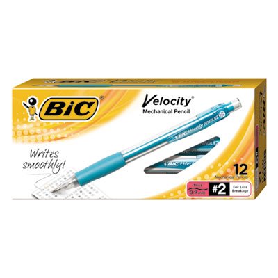 BIC Velocity Original Mechanical Pencil, .9mm, Turquoise BICMV11BK