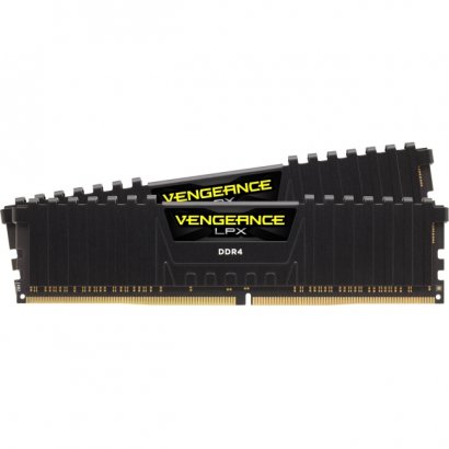 Corsair Vengeance LPX 16GB (2x8GB) DDR4 DRAM 2666MHz C16 Memory Kit - Black CMK16GX4M2A2666C16