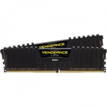 Corsair Vengeance LPX 32GB (2x16GB) DDR4 DRAM 2666MHz C16 Memory Kit - Black CMK32GX4M2A2666C16