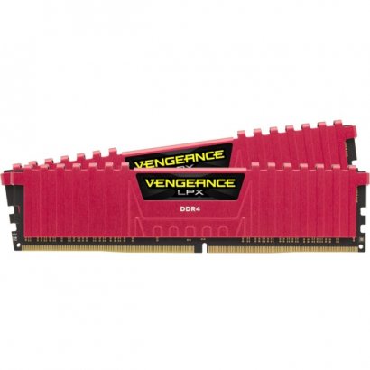 Vengeance LPX 32GB (2x16GB) DDR4 DRAM 2666MHz C16 Memory Kit - Red CMK32GX4M2A2666C16R