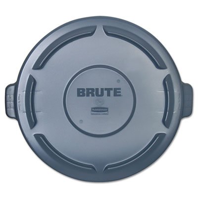 Vented Round Brute Lid, 24 1/2 x 1 1/2, Gray RCP264560GY