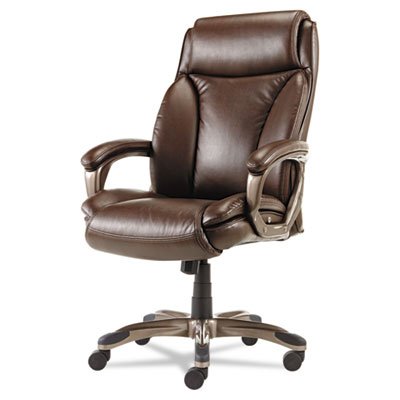 ALEVN4159 Veon Series Executive High-Back Leather Chair, w/ Coil Spring Cushioning, Brown ALEVN4159