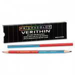 Verithin Double-Ended Colored Pencils, Blue/Red, Dozen SAN02456
