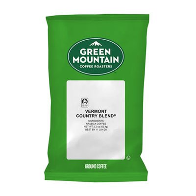 Green Mountain Coffee Vermont Country Blend Coffee Fraction Packs, 2.2oz, 100/Carton GMT4162