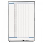 Quartet Vertical Matrix Employee Tracking Board, 34 x 23, Aluminum Frame QRT33705