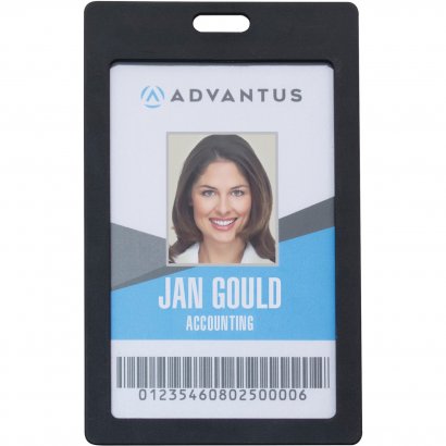 Advantus Vertical Rigid ID Badge Holder 97068