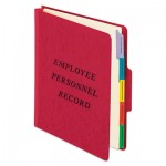 Pendaflex Vertical Style Personnel Folders, 1/3-Cut Tabs, Center Position, Letter Size, Red PFXSER1ER