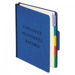 Pendaflex Vertical Style Personnel Folders, 1/3-Cut Tabs, Center Position, Letter Size, Blue PFXSER1BL