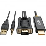 Tripp Lite VGA + Audio to HDMI Adapter Cable (M/M), 6 ft P116-006-HDMI-A