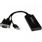 StarTech VGA to HDMI Adapter with USB Power & Audio VGA2HDU