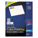 Avery Vibrant Color Printing Mailing Labels, Inkjet Printers, 0.75 x 2.25, Matte White, 30/Sheet, 20 Sheets/Pack
