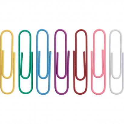 Business Source Vinyl-coated Gem Clips 01604