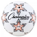 Champion Sports VIPER Soccer Ball, Size 4, 8"- 8 1/4" dia., White CSIVIPER4