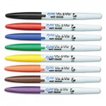 EXPO Vis-a-Vis Wet-Erase Marker, Fine Point, Assorted, 8/Set SAN16078