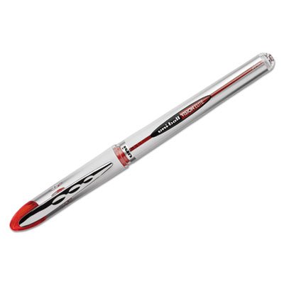 Uni-Ball VISION ELITE Roller Ball Stick Waterproof Pen, Red Ink, Bold SAN69023