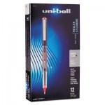Uni-Ball Vision Roller Ball Stick Waterproof Pen, Red Ink, Micro, Dozen SAN60117