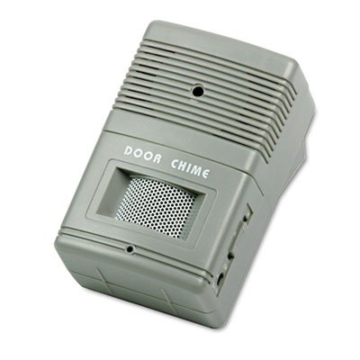 Tatco Visitor Arrival/Departure Chime, Battery Operated, 2-3/4w x 2d x 4-1/4h, Gray TCO15300