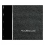 National 57802 Visitor Register Book, Black Hardcover, 128 Pages, 8 1/2 x 9 7/8 RED57802