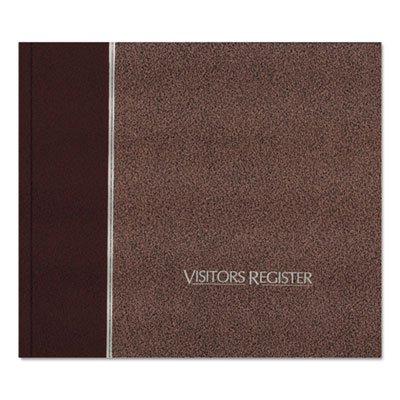 National Brand Visitor Register Book, Burgundy Hardcover, 128 Pages, 8 1/2 x 9 7/8 RED57803
