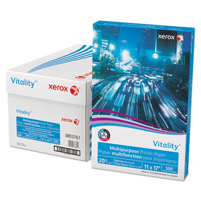 Xerox Vitality Multipurpose Printer Paper, 11 x 17, White, 500 Sheets/RM XER3R03761