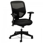 Basyx VL531 Series High-Back Work Chair, Mesh Back, Padded Mesh Seat, Black BSXVL531MM10