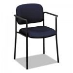 Basyx VL616 Series Stacking Guest Chair with Arms, Navy Fabric BSXVL616VA90