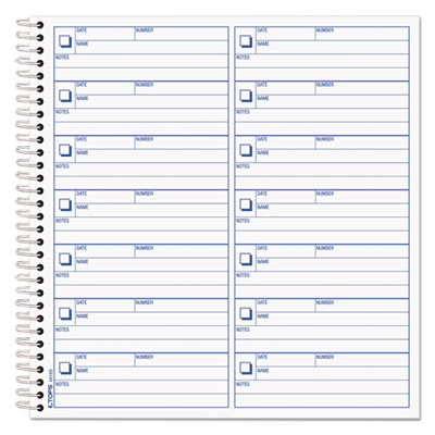 TOPS Voice Mail Log Book, 8 1/2 X 8-1/4, 1,400-Message Book TOP44165