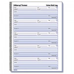 Rediform Voice Mail Wirebound Log Books, 8 x 10 5/8, 500 Sets/Book RED51114