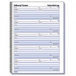 Rediform Voice Mail Wirebound Log Books, 8 x 10 5/8, 500 Sets/Book RED51114