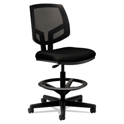 HON H5715.GA10.T Volt Series Mesh Back Adjustable Task Stool, Black HON5715GA10T